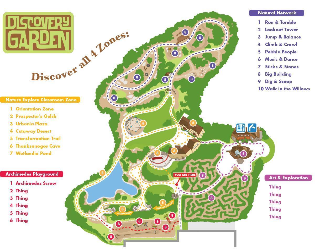 Discovery Gardens karta
