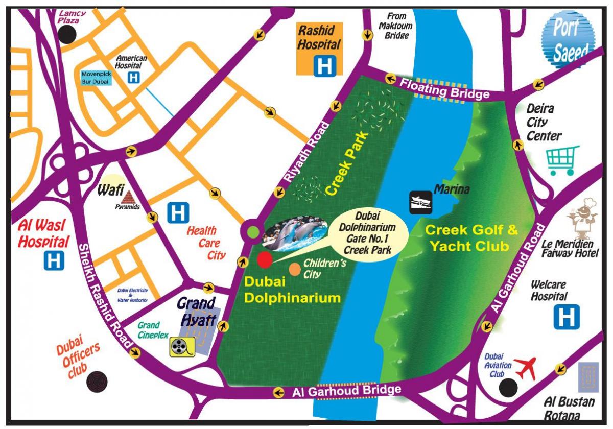 Dolphin visa karta läge i Dubai