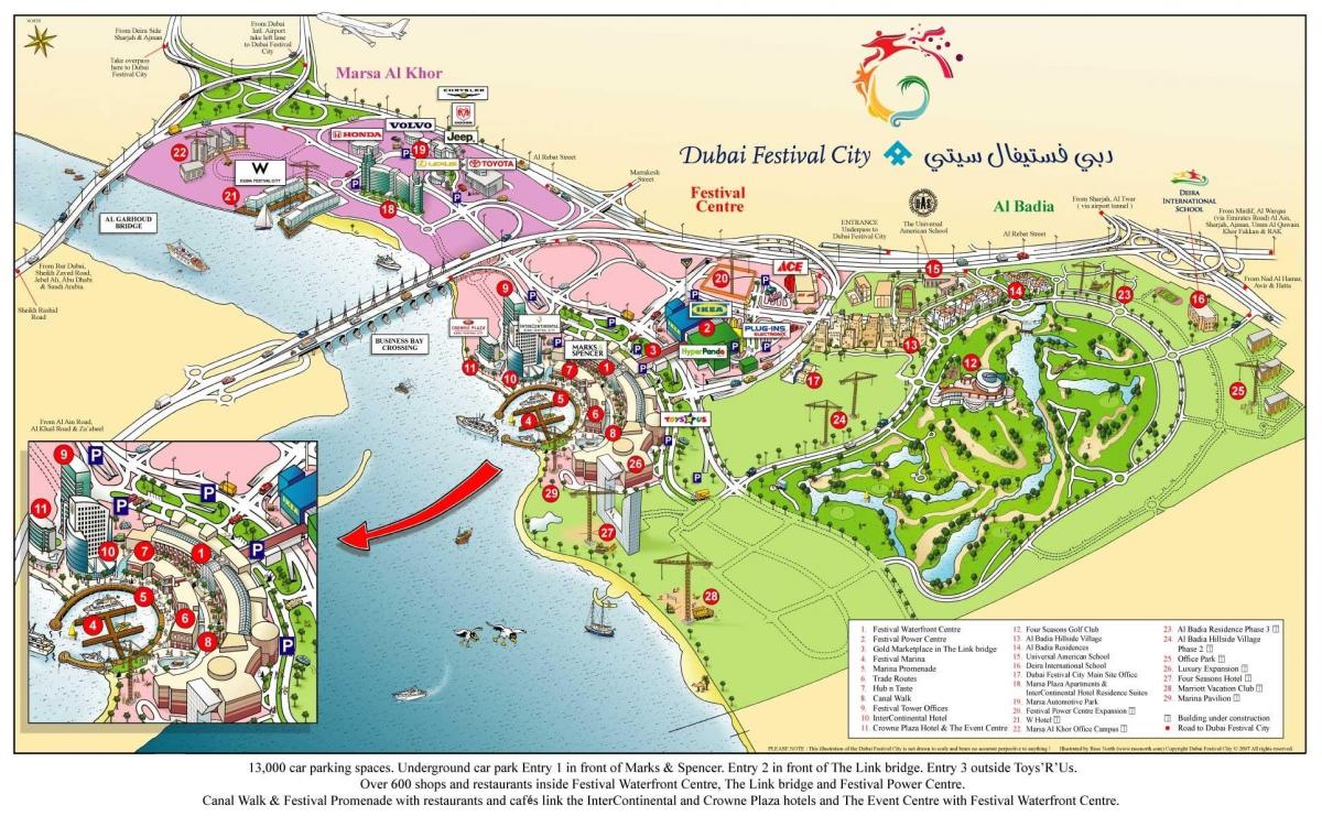Dubai festival city karta