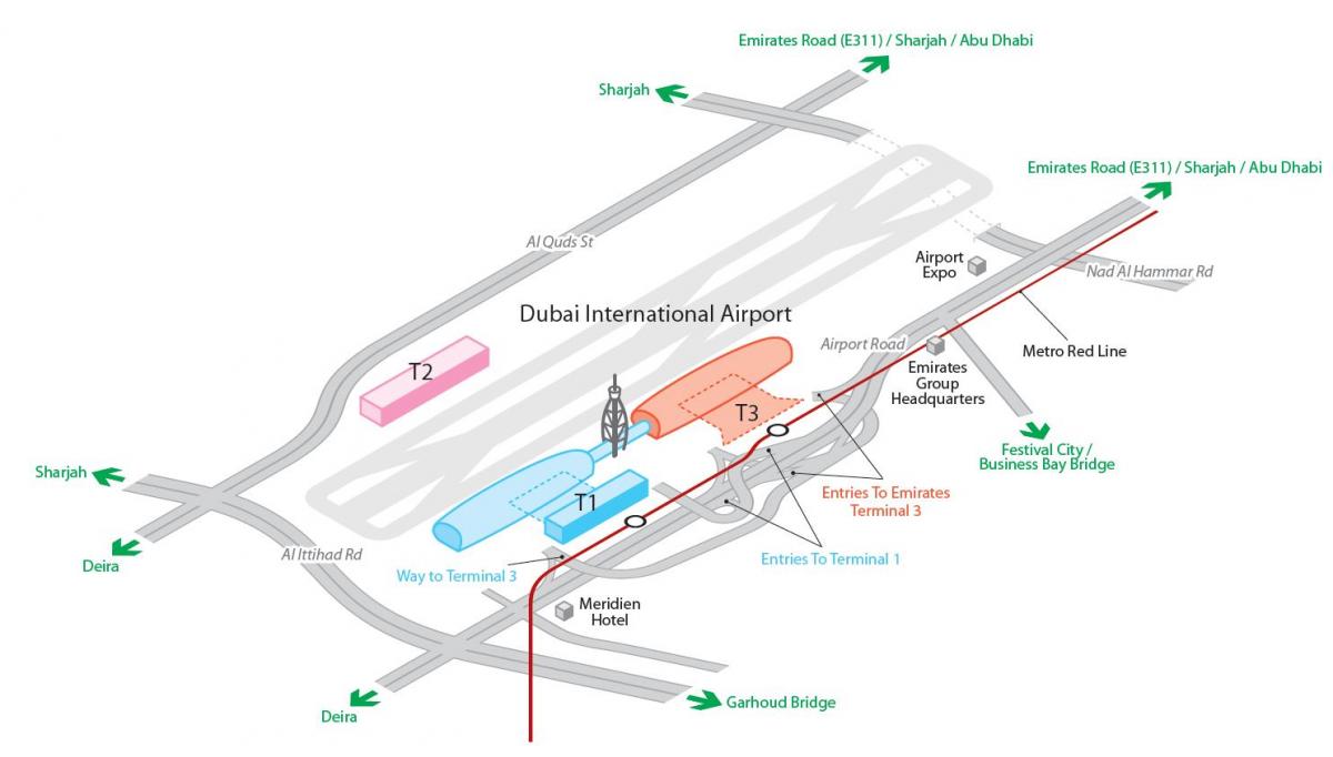 dxb flygplats karta
