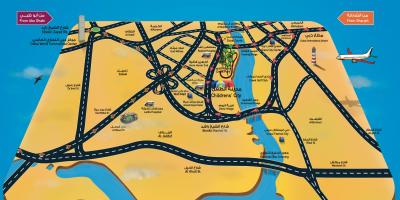 Karta över Barnens stad Dubai