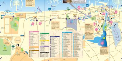Karta över Dubai centrum