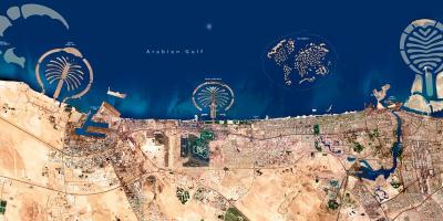Satellit-karta över Dubai