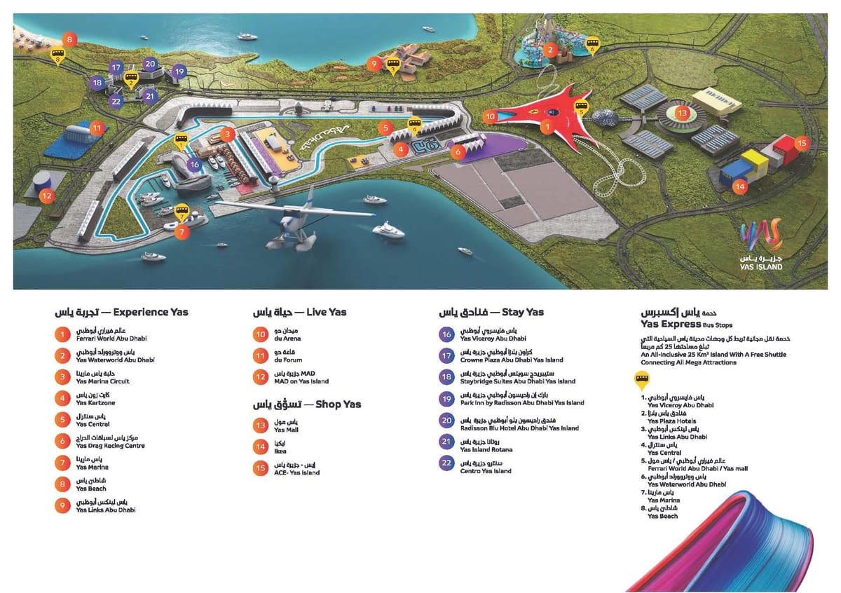 yas island karta
