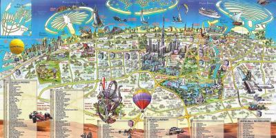 3d-karta över Dubai