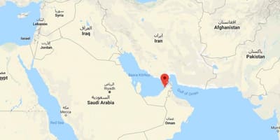 Läge i Dubai på kartan