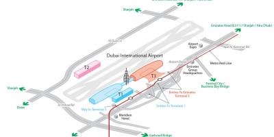 Dxb flygplats karta